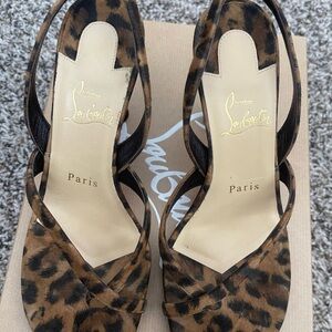 Christian Louboutin Brown Leopard Heels
